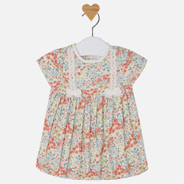 Mayoral ベビー女の子用花柄ドレス/Baby girl short sleeve patterned dress