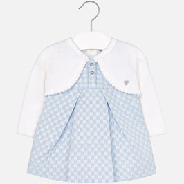 Mayoral 女の子用ジャガードドレス/Baby girl long sleeve dress in jacquard