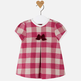 Mayoral ベビー女の子用チェックドレス/Baby girl short sleeve guingham dress