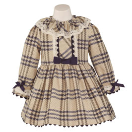 Miranda エレガントなチェックドレス/Elegant dress check