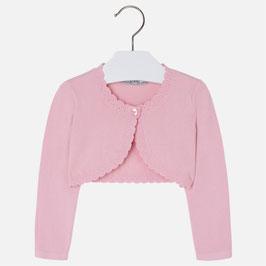 Mayoral 女の子用ボレロ/Girl short knit cardigan with round neckline
