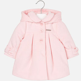 Mayoral ベビー女の子用コーデュロイコート ピンク/Girl corduroy coat with hood Pink