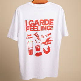 T-Shirt 'I Garde Feeling' weiß/rot