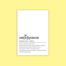 DIN A4 Druck "Omnipräsent"