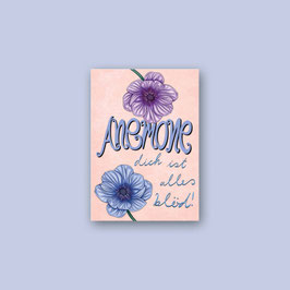 "Anemone dich ist alles blöd"