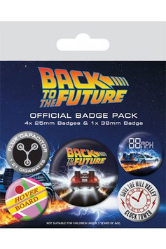 Zurück in die Zukunft Ansteck-Buttons 5er-Pack DeLorean    282