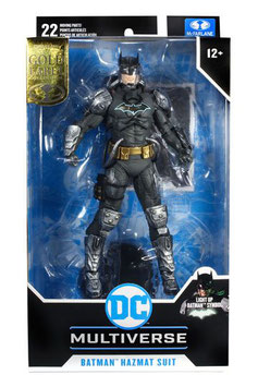 DC Multiverse Actionfigur Batman Hazmat Suit Gold Label Light Up Batman Symbol 18 cm Actionfiguren DC Comics