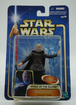 Star Wars  Attack of the Clones    "Darth Tyranus"  Hasbro 2002   Art.0129