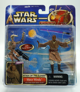 Star Wars  Attack of the Clones    "Mace Windu"  Hasbro 2002   Art.0121