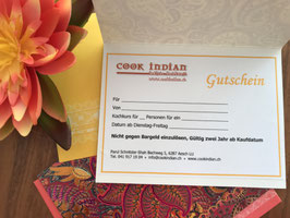 Cookindian-Geschenkkarte für Produkte