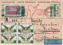 2./5.5.1932   4. Südamerika-Fahrt 1932 Abgabe Pernambuco nach Rio de Janeiro, eingeschrieben!