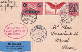 2.7.1930   SELTEN! Alpen-Fahrt 1930, Abwurf Straubing