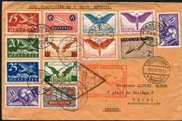 Flugschiff DO-X  30.1.1931 Brief mit toller Frankatur ab Friedrichshafen nach Rio de Janeiro und zurück