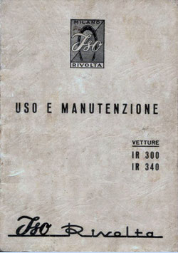 Uso e Manutenzione / Betriebshandbuch IR 300 340