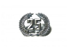 Emblem 25 Jahre / Badge 25 anniversary