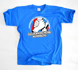 Gelsenkirchen Nürnberg Freundschaft Shirt Blau