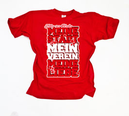Köln Meine Stadt Mein Verein Meine Liebe Stern Shirt Rot