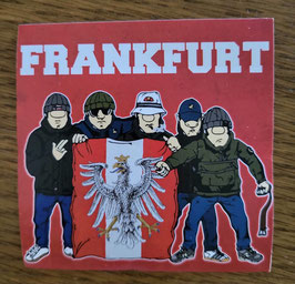 150 Frankfurt Casuals mit Fahne Aufkleber