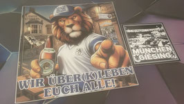 München Blau Szeneklebermix H9011 Riesenaufkleber