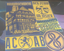 Braunschweig Szeneklebermix H9018 Riesenaufkleber