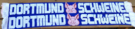 Dortmund Schweine Seidenschal blau