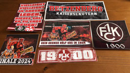 Kaiserslautern Szeneklebermix H4514 Riesenaufkleber