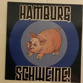 150 Hamburg Schweine Aufkleber