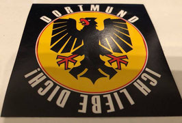 150 Dortmund ich liebe dich 8x8 Aufkleber