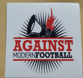 150 Against modern Football Rot Aufkleber