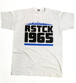 Rostock 1965 blaue Skyline Shirt Grau