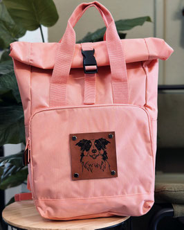 Rollrucksack klein - Border Collie Rosa