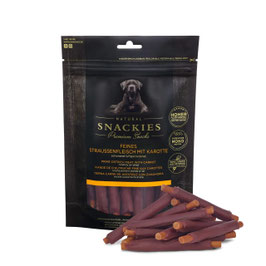 SNACKIES - Feines Straussenfleisch mit Karotte 150g