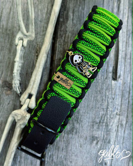 HALSBAND - SKATERSKULL  - 4cm breit - 39-46cm HU