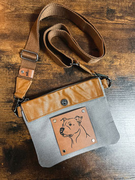 Gassitasche Staffy Grau