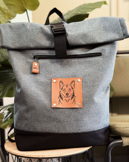 Rollrucksack groß - Husky Grau