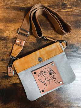 Gassitasche Beagle Grau