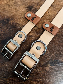LIGHT GOLD- HALSBAND BIOTHANE
