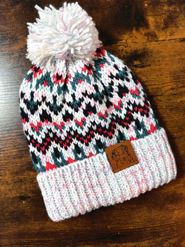 Mütze Nordpol Pink/Weiß