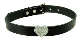 LEDERHALSBAND/CHOKER "HERZ"