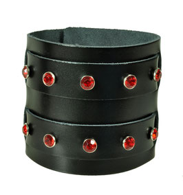 LEDERARMBAND "STRASSNIETEN"