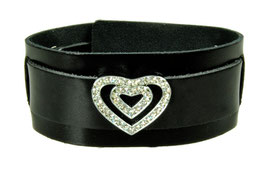 LEDERARMBAND "DOPPELHERZCHEN"