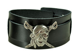 LEDERARMBAND "PIRAT"