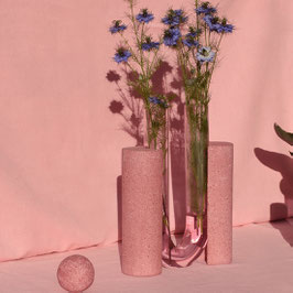 COCHLEA DELLO SVILUPPO - pink limited edition vase for flowers