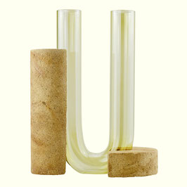 COCHLEA DELLA CONSAPEVOLEZZA - Yellow vase for flowers