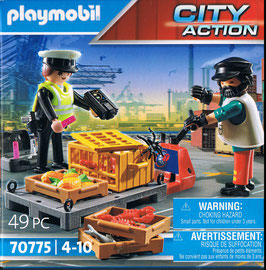 Playmobil 70775 Zollkontrolle mit Schwerlastpalette