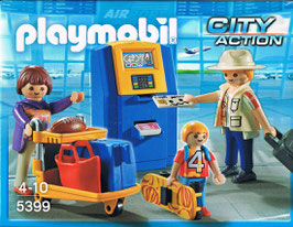 Playmobil 5399 Familie am Check-in Automat