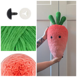 Garn-Kit zur XL-Möhre inkl. Anleitungsheft "Fresh Friends" von Ricorumi