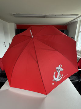 Extravaganter Regenschirm mit  Tiertafel-Logo