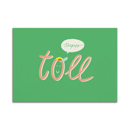 Postkarte 'Super Toll'