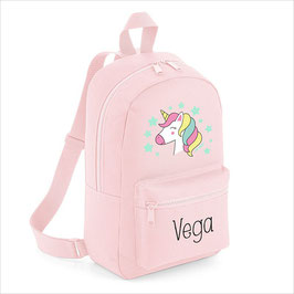 Mochila medium nylon unicornio personalizada mi pipo